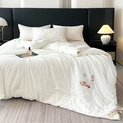 匠心传统纯手工订花提花蚕丝被桑蚕丝被秋冬被加厚保暖被子