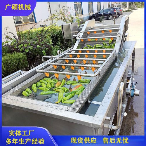 果蔬气泡清洗机 水果蔬菜清洗设备 辣椒净菜酱菜脱盐全自动洗菜机