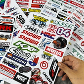 摩托车贴纸电动车贴花踏板车身防水贴画赞助商头盔版 画遮盖划痕贴