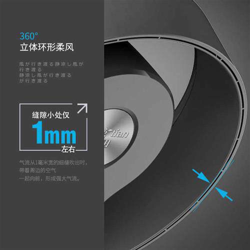无叶电风扇落地家用壁扇壁挂式静音立式电扇台式摇头塔扇小型遥控
