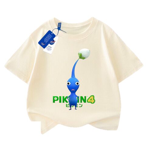 皮克敏PIKMIN4短袖t恤儿童夏季中大童纯棉上衣男女童百搭T恤上衣