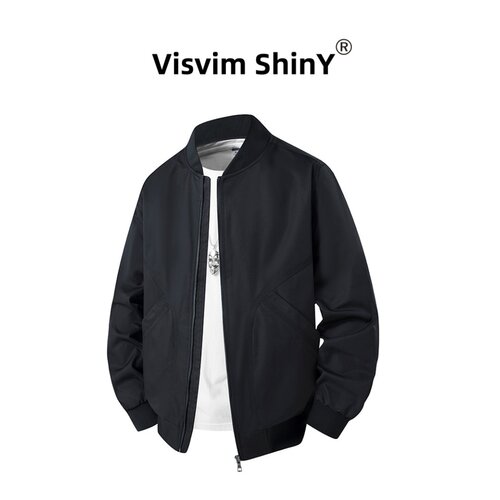 VISVIM SHINY工装外套男士新款立领夹克男装秋冬季休闲青少年上衣