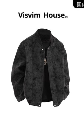 【品牌折扣】VISVIM BESSEL秋冬季新款加棉夹克飞行员皮衣外套男