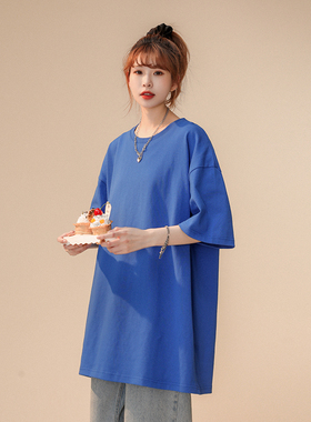 VISVIM BESSEL新款纯棉大落肩短袖T恤男女同款港风宽松纯色上衣