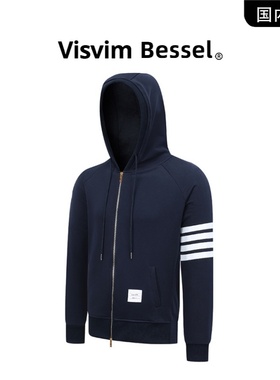 [专区4折]VISVIM BESSEL潮牌开衫卫衣男女情侣装春秋季上衣外套男