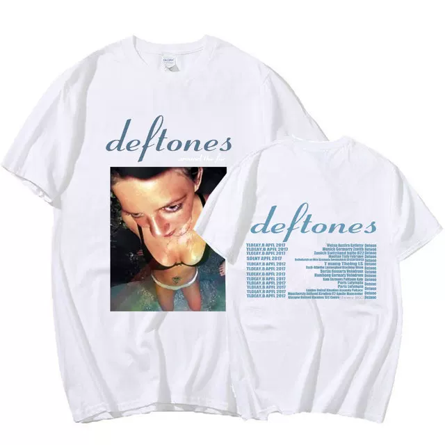 Футболка тура DEFTONES Around the Fur Tour Band Concert Punk Хип Хол