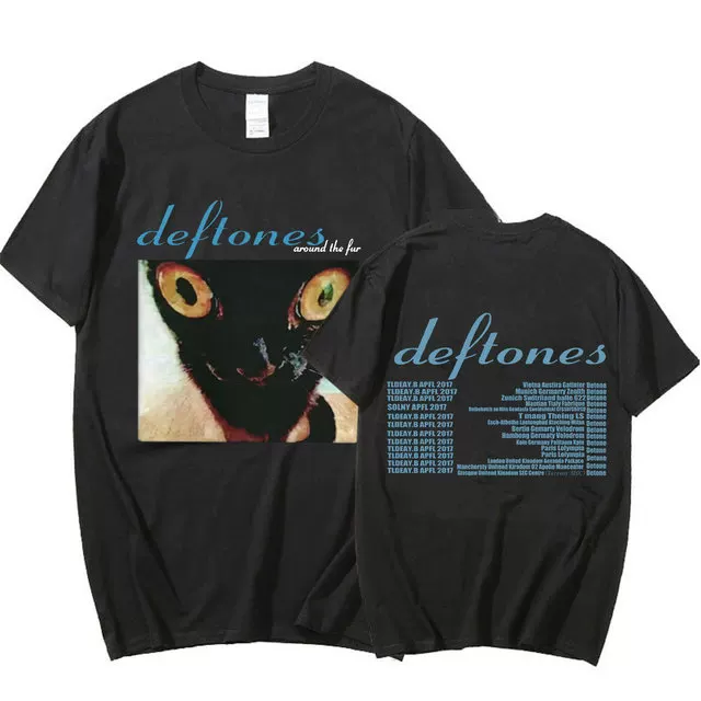 Футболка тура DEFTONES Around the Fur Tour Band Concert Punk Хип Хол