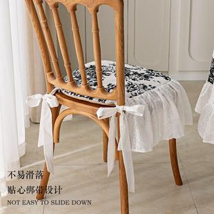 复古椅垫家用餐桌椅子坐垫餐椅凳子套罩通用可定制餐座椅套高级感
