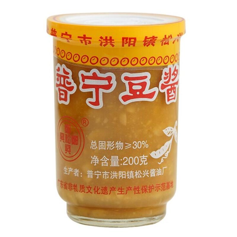 郑松兴普宁豆酱200g*6瓶黄豆酱