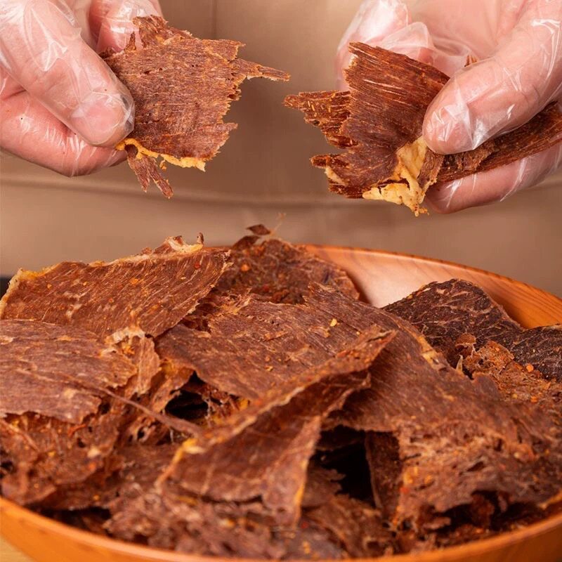 牛排脆30g/盒装裕杨香脆慢火原味大片薄切牛肉脆片牛肉干薄片零食