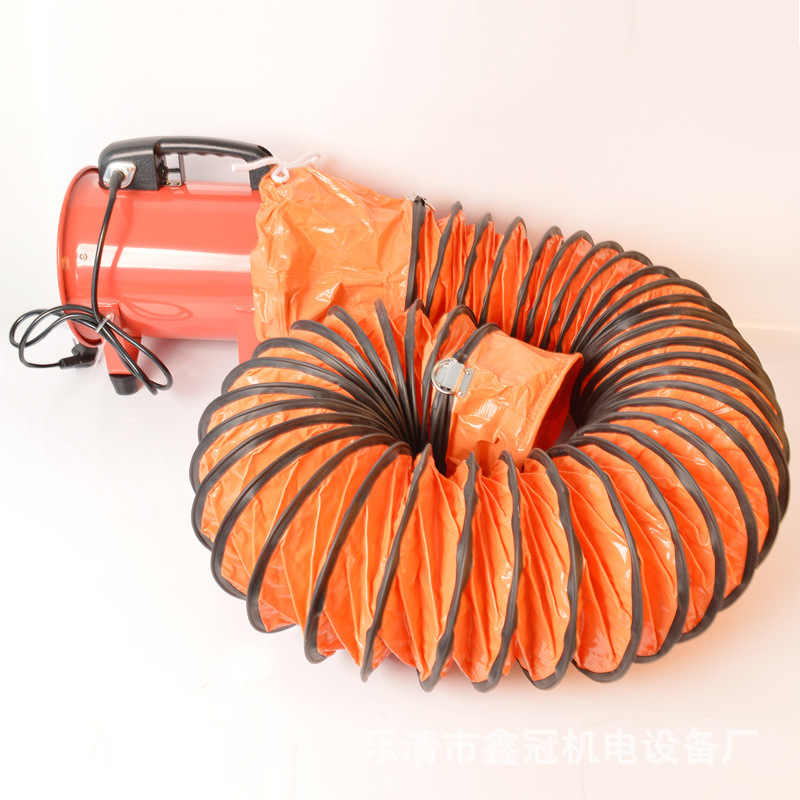 PVC伸缩通风管 500mm塑料尼龙帆布风筒 20寸螺旋软风管