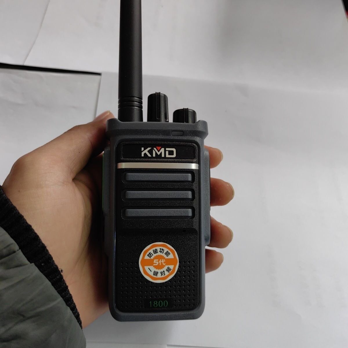 凯美达1800对讲机一键对频万能解码超长待机民用工地手台对讲机