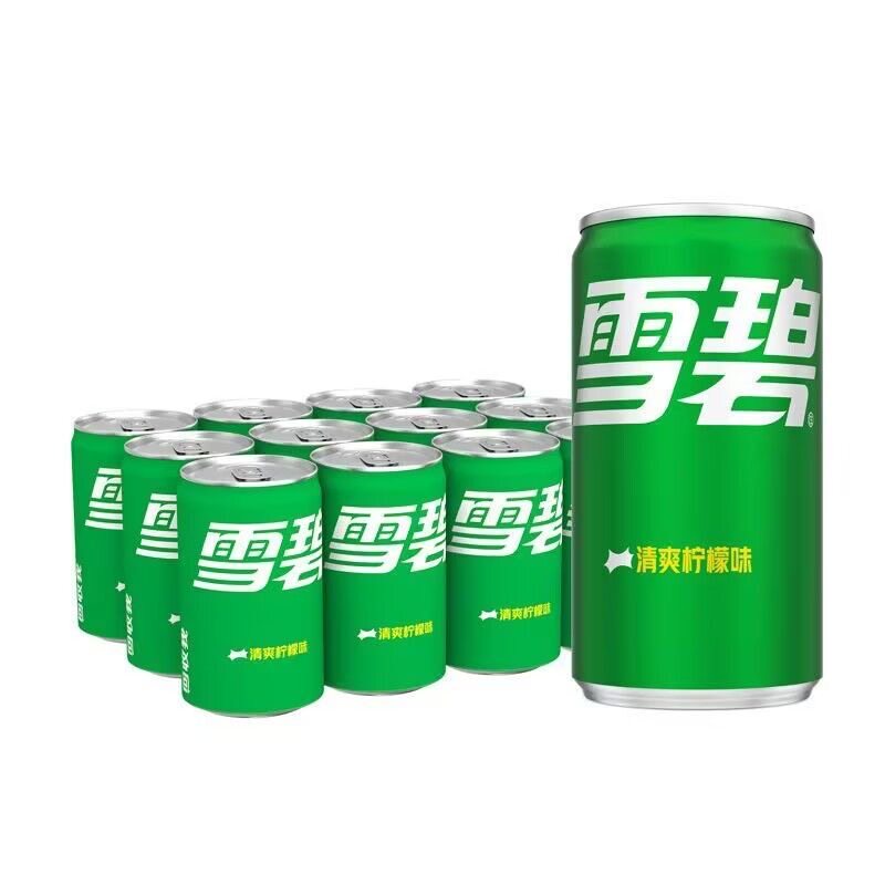 雪碧200ml*24罐整箱装迷你罐橙味汽水碳酸饮料mini罐可口可乐出品