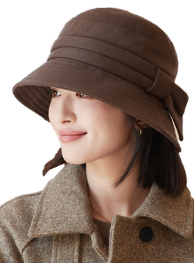 渔夫帽韩版女秋冬洋气优雅礼帽