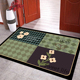 抹茶绿80 120cm入户门垫现代简约轻奢风千鸟格门厅玄关地毯地垫