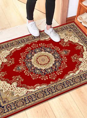 欧红花60*100cm门垫家用喜庆防滑吸水裁剪地毯浴室垫厨房入户门垫