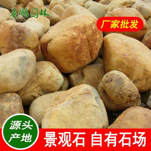 山石异景广场小黄蜡石公园刻字石小区假山黄腊石招牌校园石