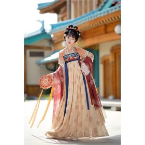 繁花景宁盛唐公主原创唐制汉服女复原半臂齐胸襦裙中国风古装全套
