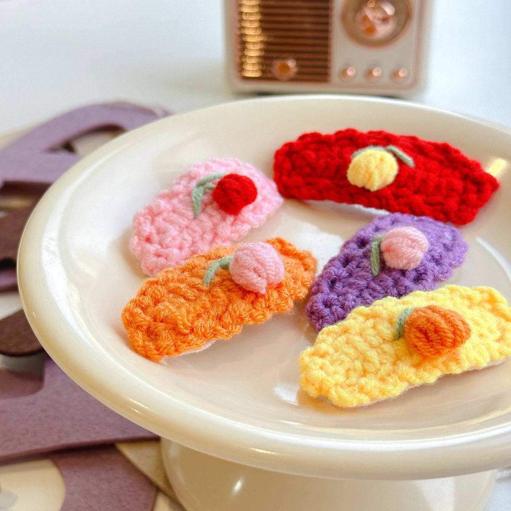 甜妹发夹发饰花朵毛线编织发卡女童侧边夹BB夹早春头饰,童装/婴儿装/亲子装,发饰,淘宝优惠券,粉丝福利购,淘宝优惠卷