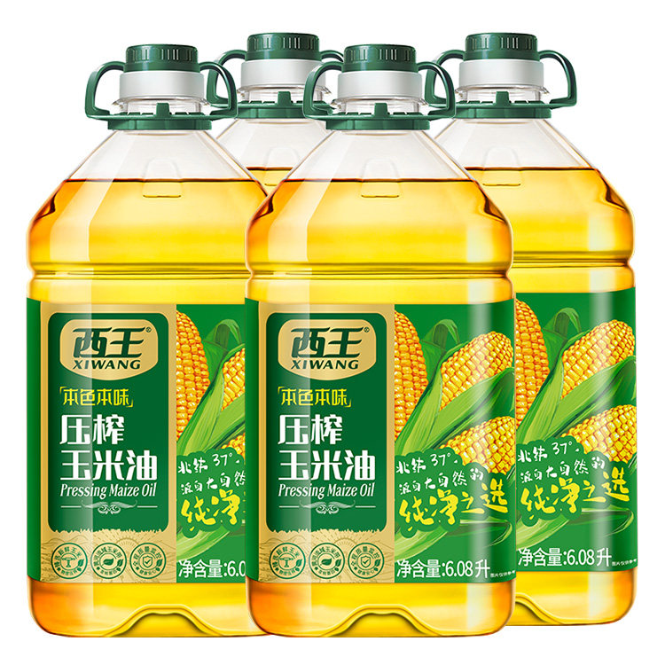 【4桶】西王本色本味压榨玉米油6.08L非转基因营养美味,粮油调味/速食/干货/烘焙,玉米油,淘宝优惠券,粉丝福利购,淘宝优惠卷