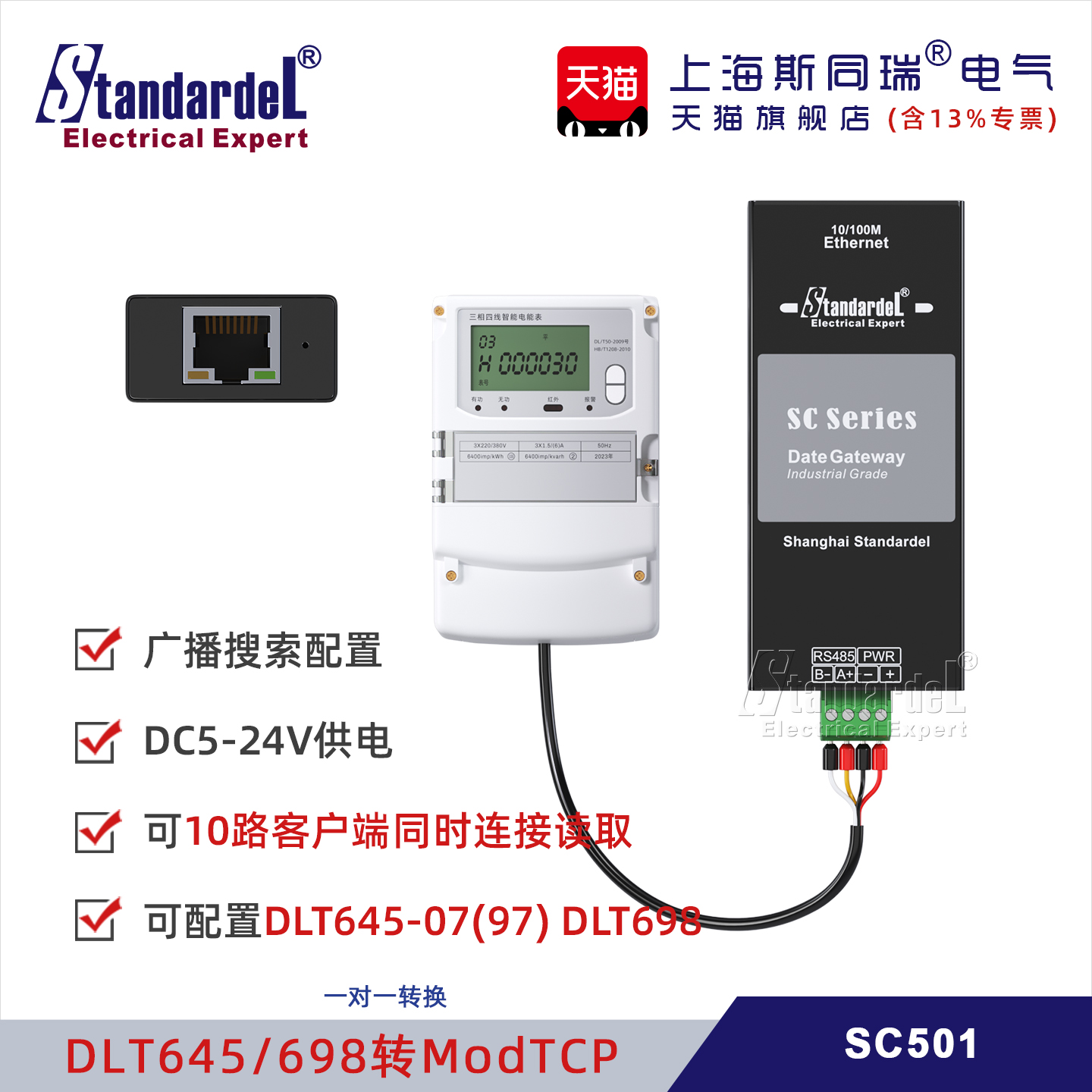 国网电表645/698转ModbusTCP