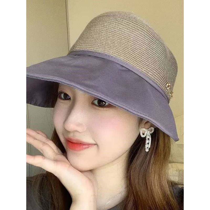 加宽防晒鸭舌帽夏时尚凉帽遮脸大帽檐太阳帽遮阳帽帽子女2024新款