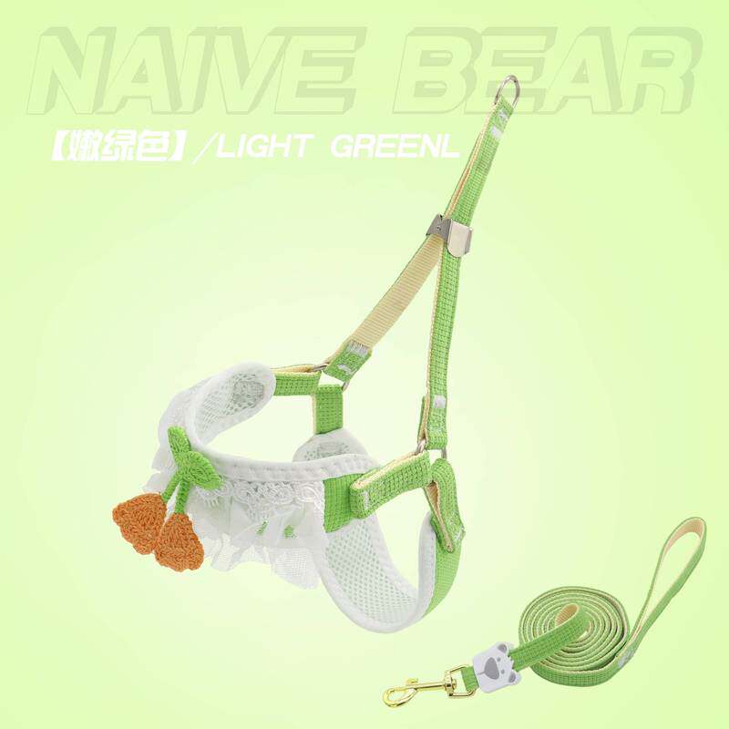 新款狗狗牵引绳狗狗外出牵引绳小狗胸背带比熊博美小型犬狗绳子