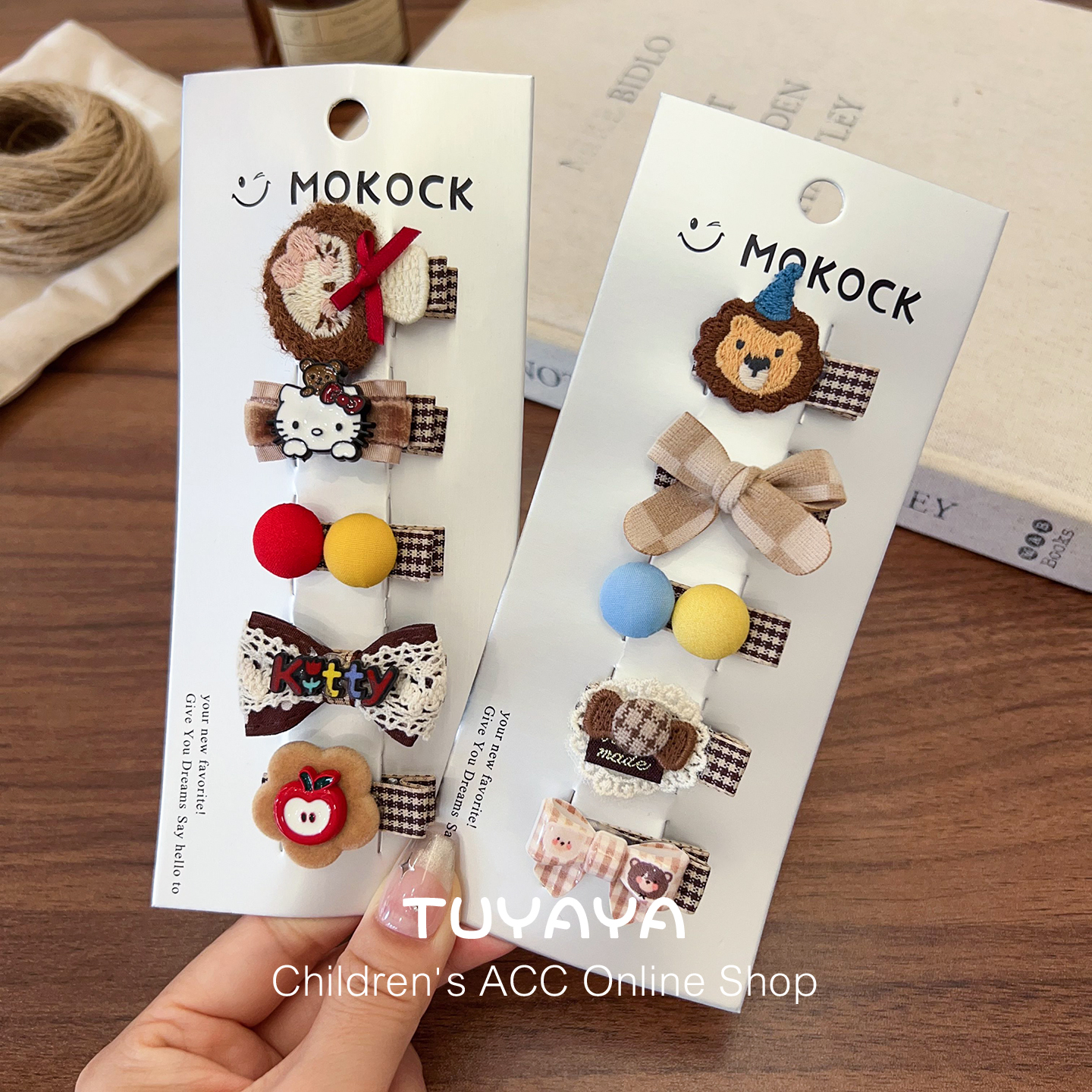 婴儿全包布发夹胎毛夹