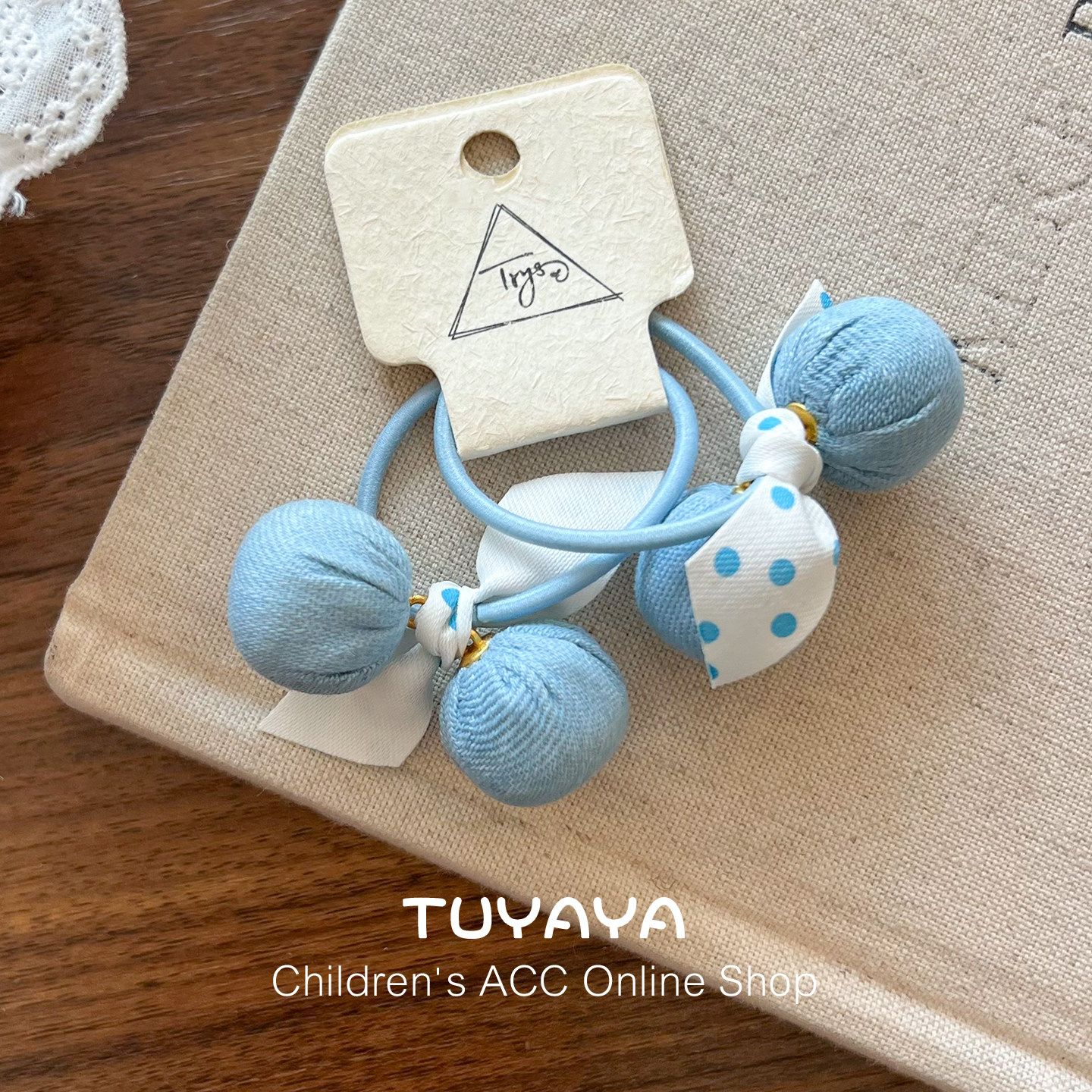 儿童可爱蝴蝶结球球发圈甜美女童头绳女宝宝扎马尾小皮筋发饰头饰