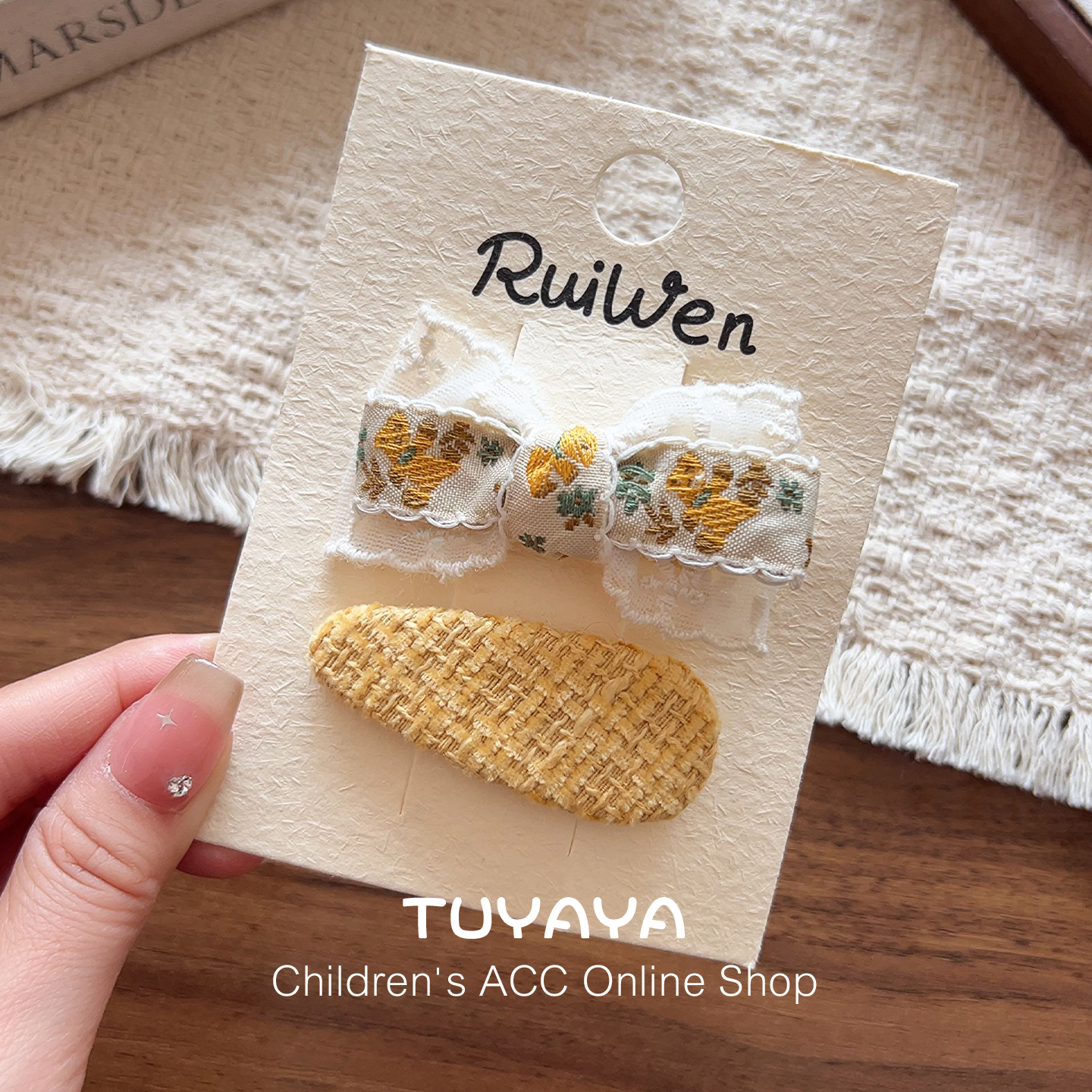 婴幼儿蝴蝶结发夹发饰