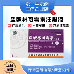 盐酸林可霉素注射液兽用宠物呼吸道咳喘支原体肺炎链球菌喘气兽药