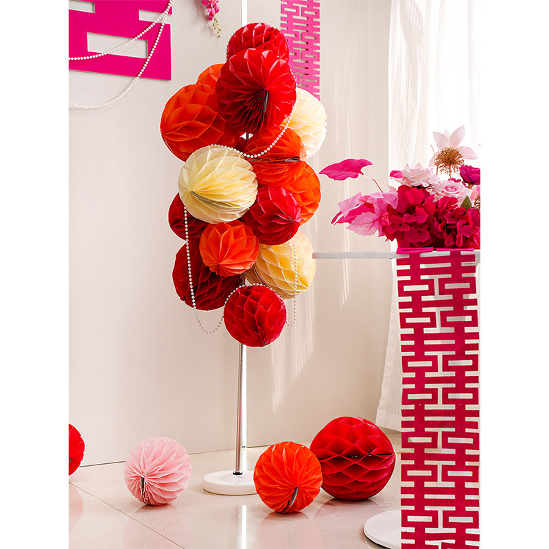 蜂窝球立柱路引摆件婚房布置套装新房卧室客厅背景墙结婚装饰婚房,节庆用品/礼品,婚房装扮用品,淘宝优惠券,粉丝福利购,淘宝优惠卷