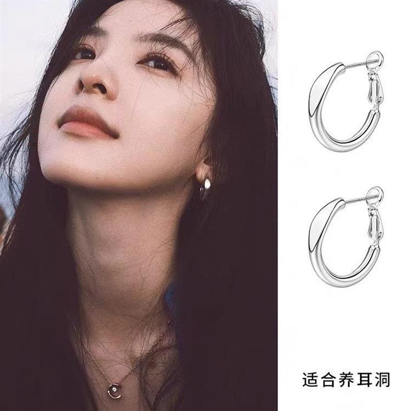 【下单立减50】925银针圆圈耳环爆款高级感耳针轻奢小众耳饰YZ05