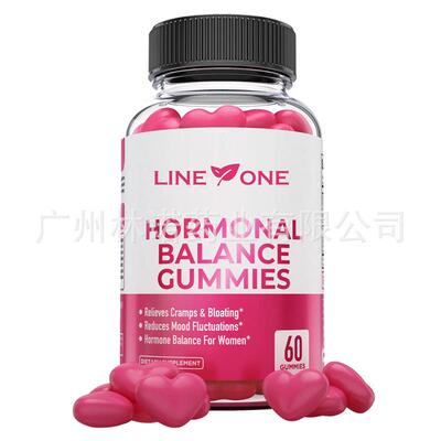 Hormonal Balance PMS Relief 60 Gummies-Strawberry flavor