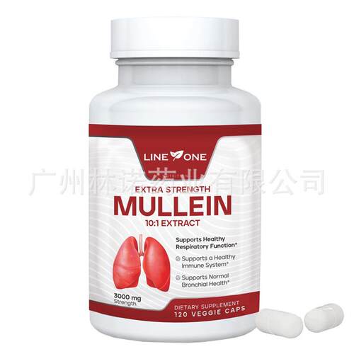 Natural Mullein Leaf Capsules - Lung Cleanse-3000mg 60 Caps