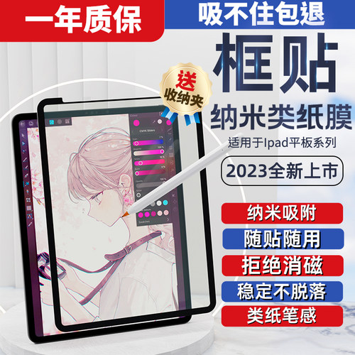 类纸膜纳米吸附框贴UsicoorIPAD