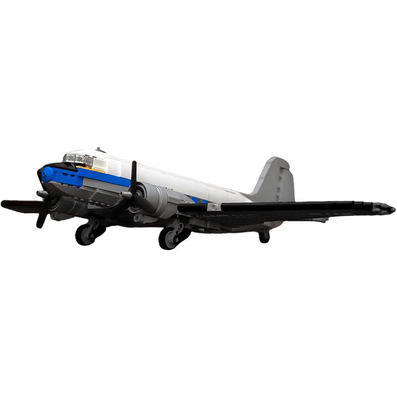 SETbricks积木道格拉斯DC-3航空航天器拼装摆件模型玩具图片