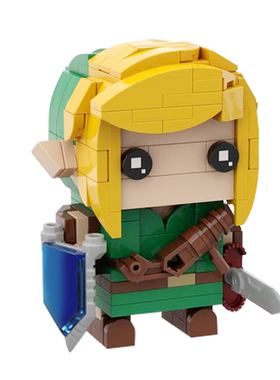 SETbricks林克-塞尔达-时之笛小颗粒拼装积木益智儿童玩具周边