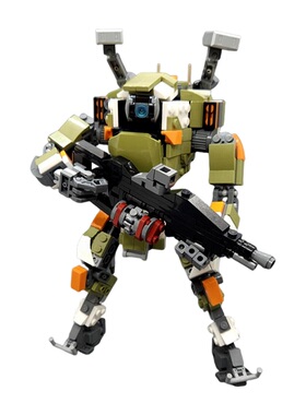 SETbricks积木泰坦陨落BT-7274机器人机甲摆件拼装玩具益智礼物