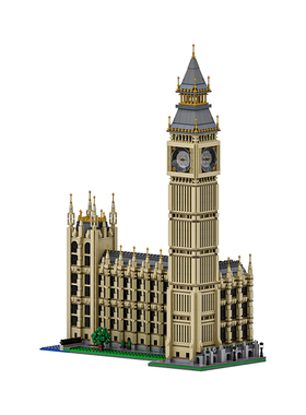 setbricks积木10253-大本钟建筑摆件组装拼装模型高砖零件MOC玩具