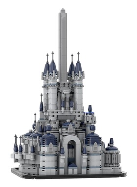 SETbricks积木最终幻想IX亚历山大城堡街景摆件手办模型