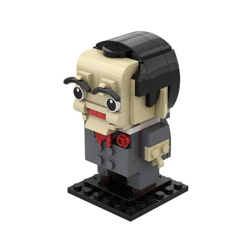 setbricks积木鸡皮疙瘩小小方头仔组装拼装模型高砖零件MOC玩具