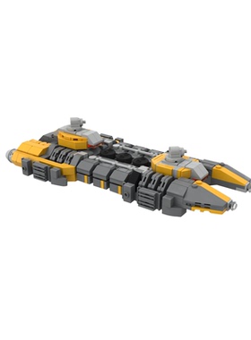 SETbricks积木EVE Online麦基诺ORE采矿船太空飞船宇宙拼装玩具