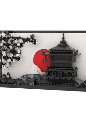 setbricks积木日本艺术场景摆件组装拼装模型高砖零件MOC玩具