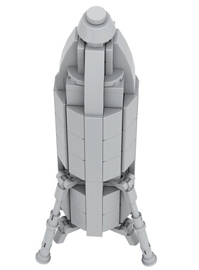 SETbricks积木SpaceX Starhopper火箭飞船手办模型拼装玩具