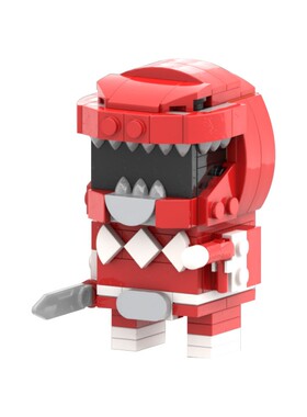 SETbricks积木恐龙战队组装拼装模型高砖MOC零件玩具