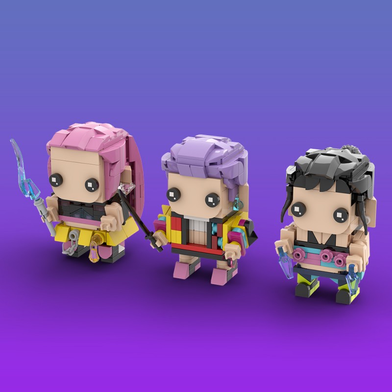 SETbrick 猎魔女团 小颗粒积木兼容益智儿童玩具套装拼插礼品