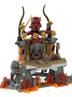 SETbricks积木夺宝奇兵厄运神庙电影周边道具拼装组装模型