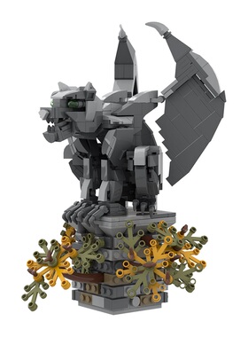 SETbricks积木神话生物V石像鬼街景摆件手办拼装组装玩具模型