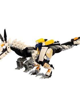 SETbricks积木MOC地平线零黎明禁忌西部怪物怪兽游戏高砖拼装玩具